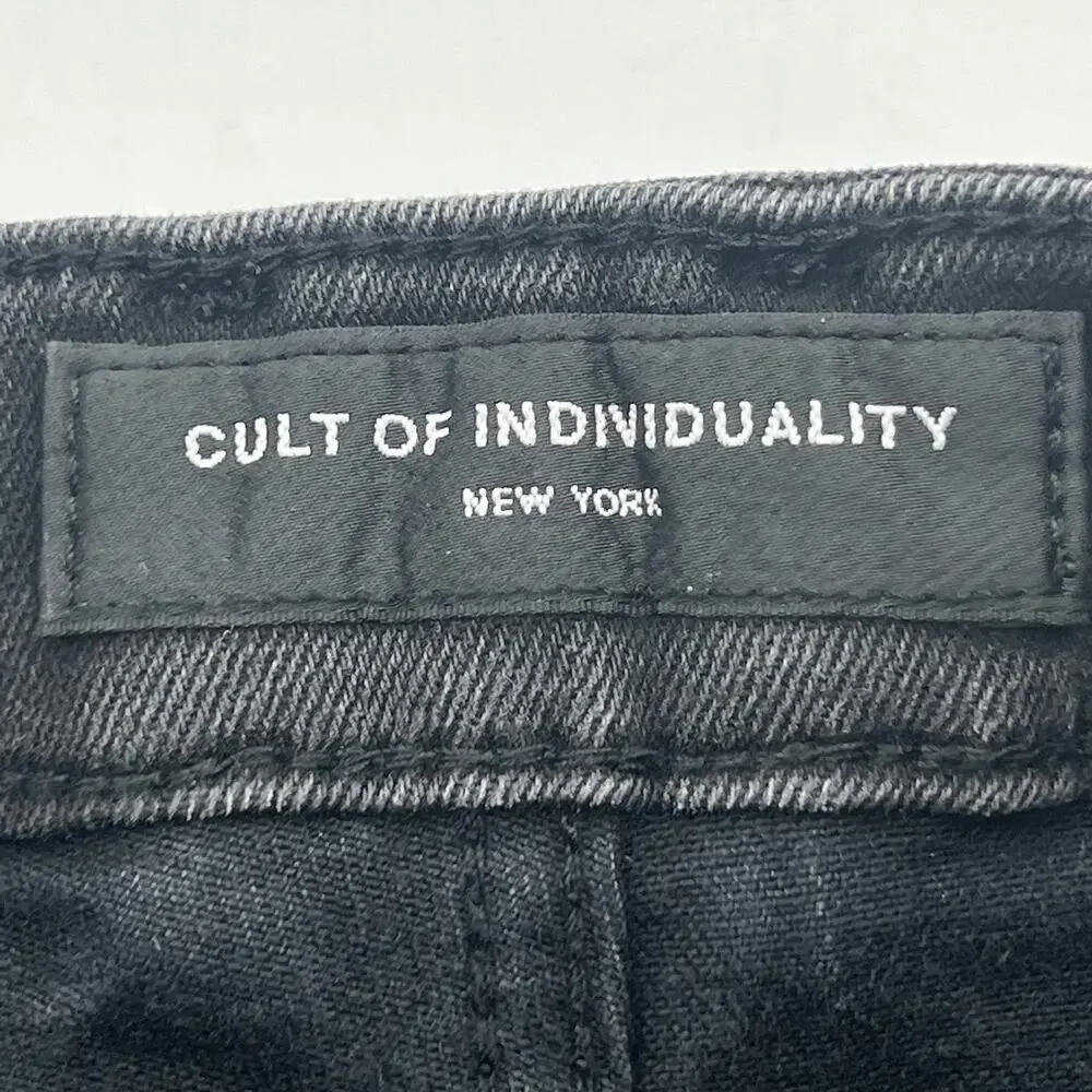 Cult of Individuality Punk Distressed Super Skinny Jeans Men's